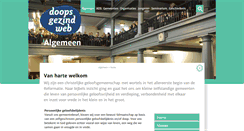 Desktop Screenshot of doopsgezind.nl