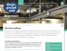 Tablet Screenshot of doopsgezind.nl